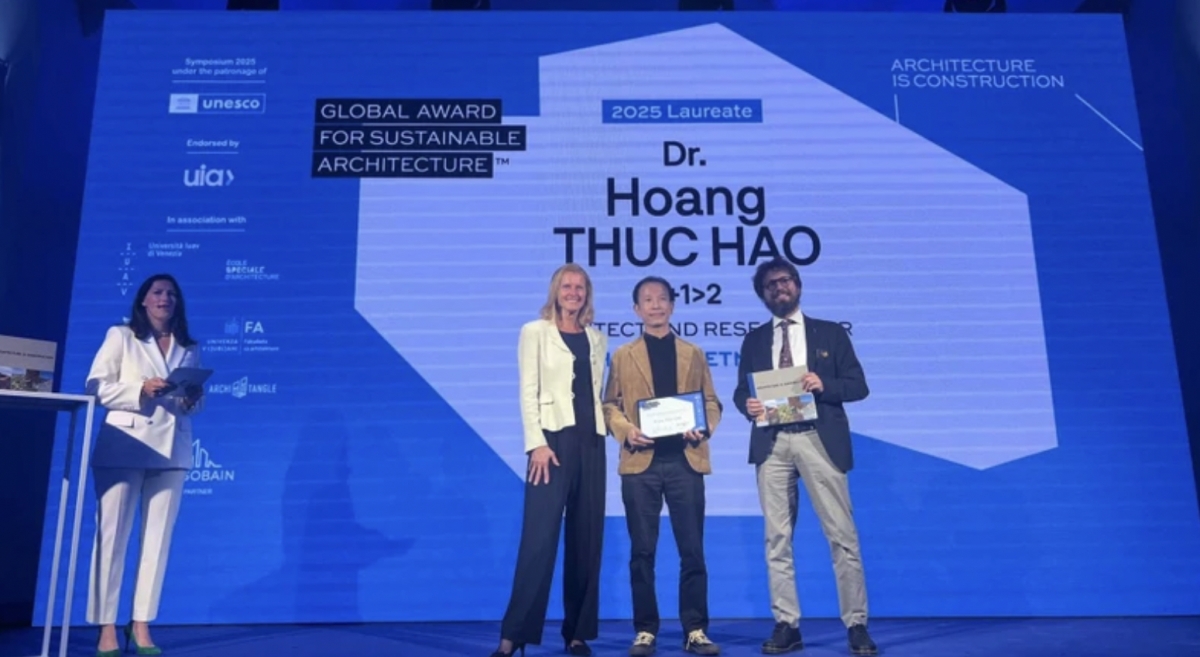 Vietnamese architect wins 2025 Global Award for Sustainable Architecture